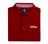 Solid lisle self collar crimson